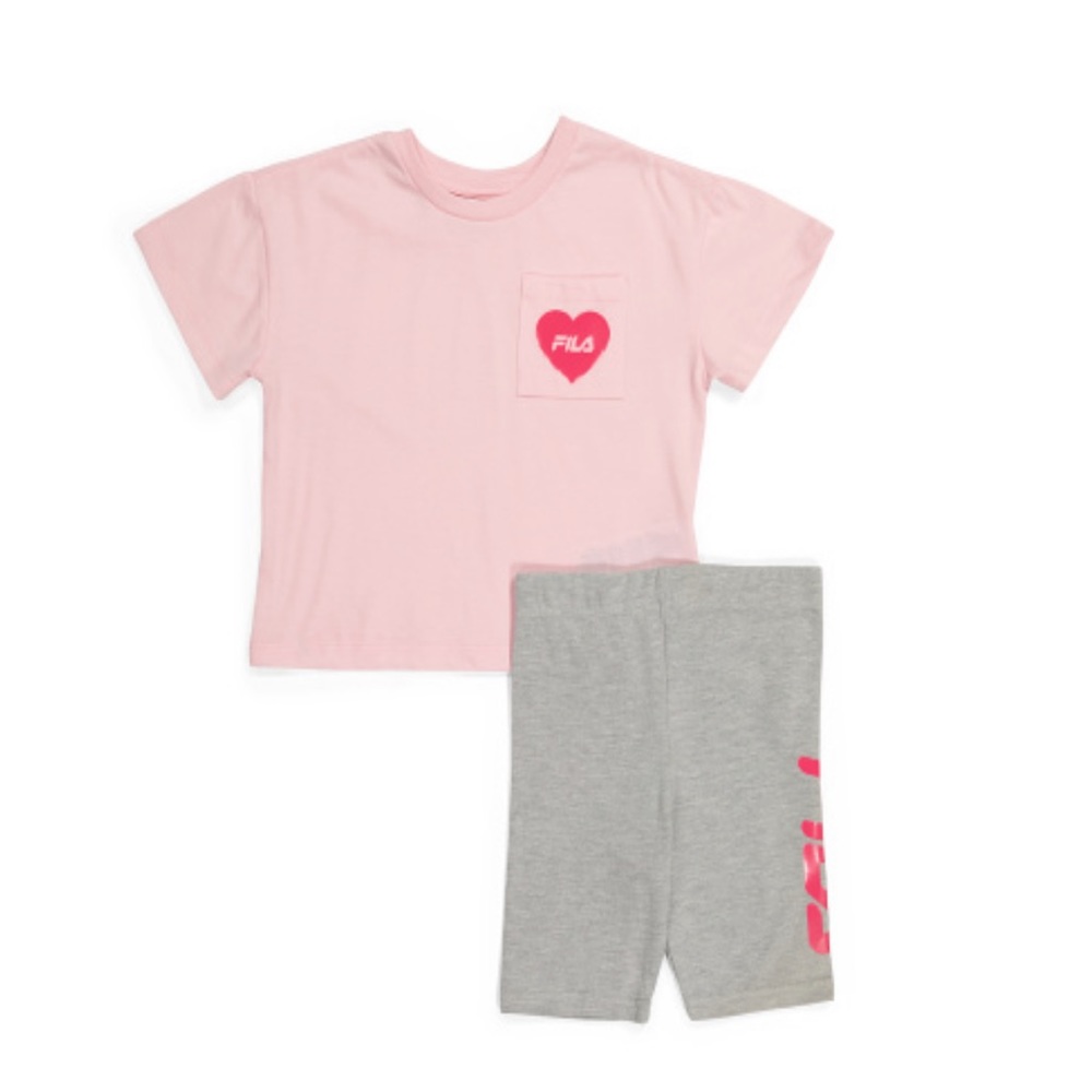 Fila Girls 2PC Tee/Short Set
